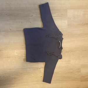 Zara infant navy blue ribbed sweater